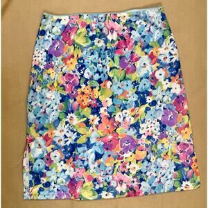 Vintage Y2k Mini Skirt Exact Change Floral Whimsical Cottage Colorful Medium